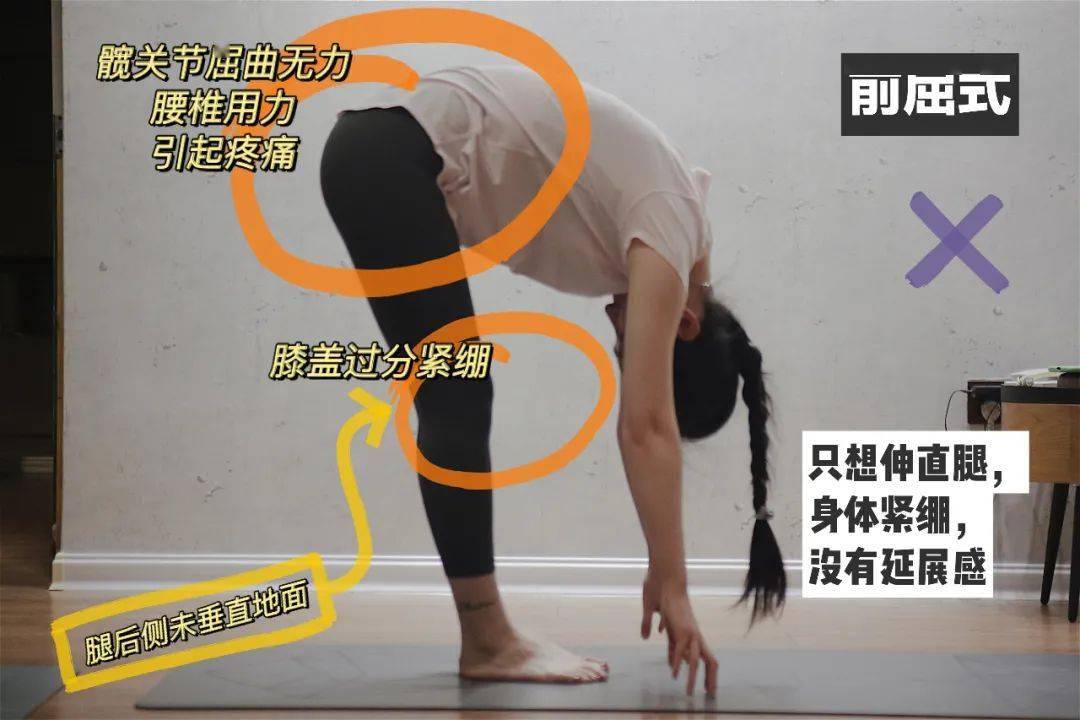 图解瑜伽体式出错率极高的前屈式