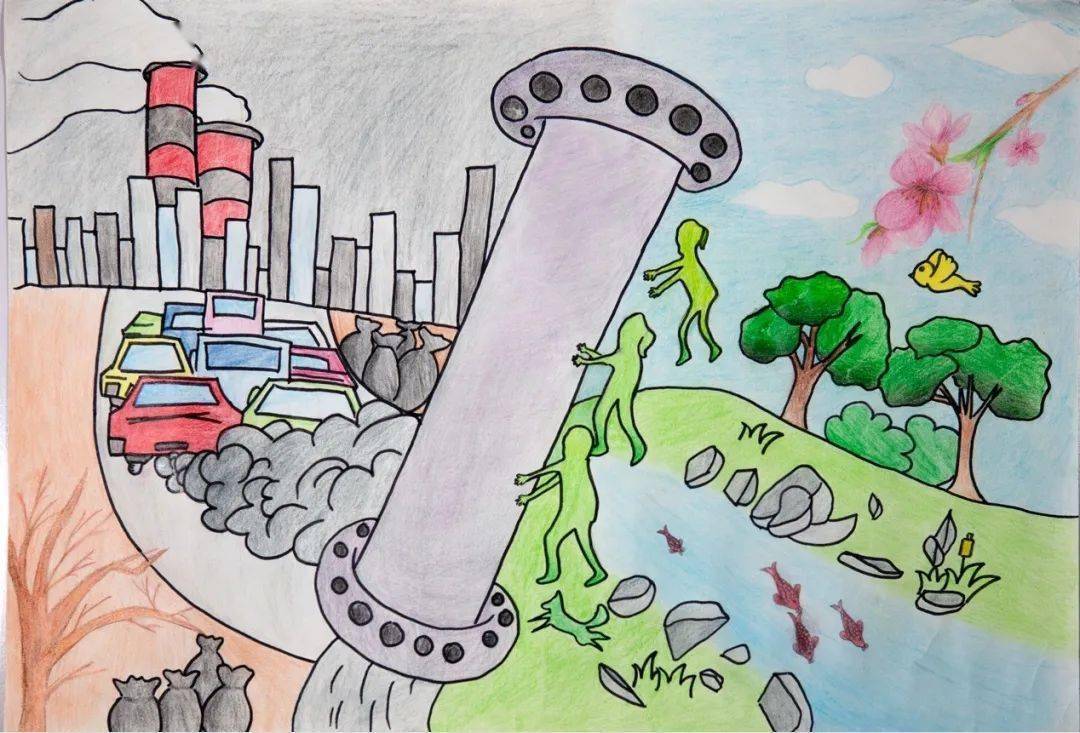 关于环境污染画的名字图片