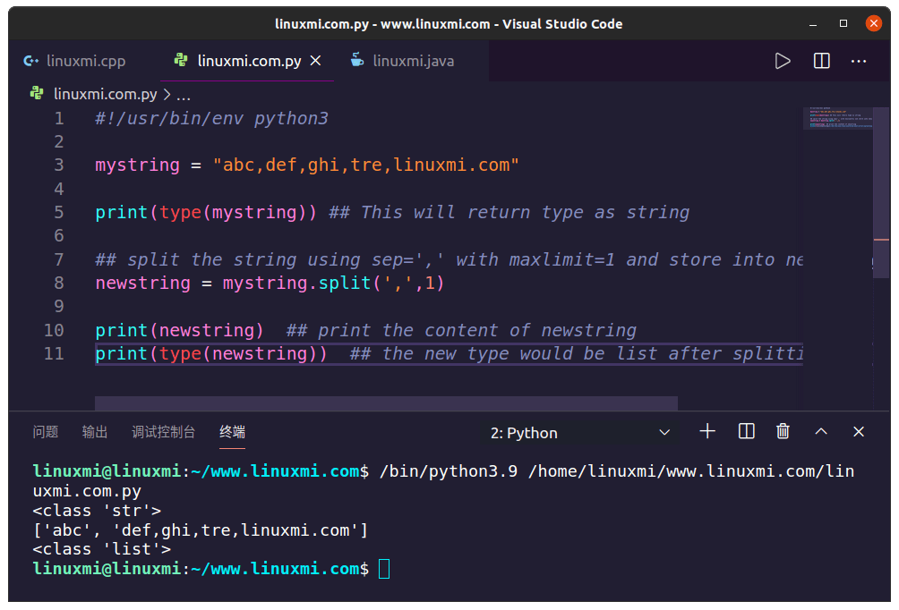 奇技淫巧 - Python分割字符串的5个示例_split