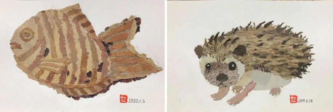 太暖啦91岁奶奶靠撕报纸作画吸粉数万作品精致程度堪比艺术家