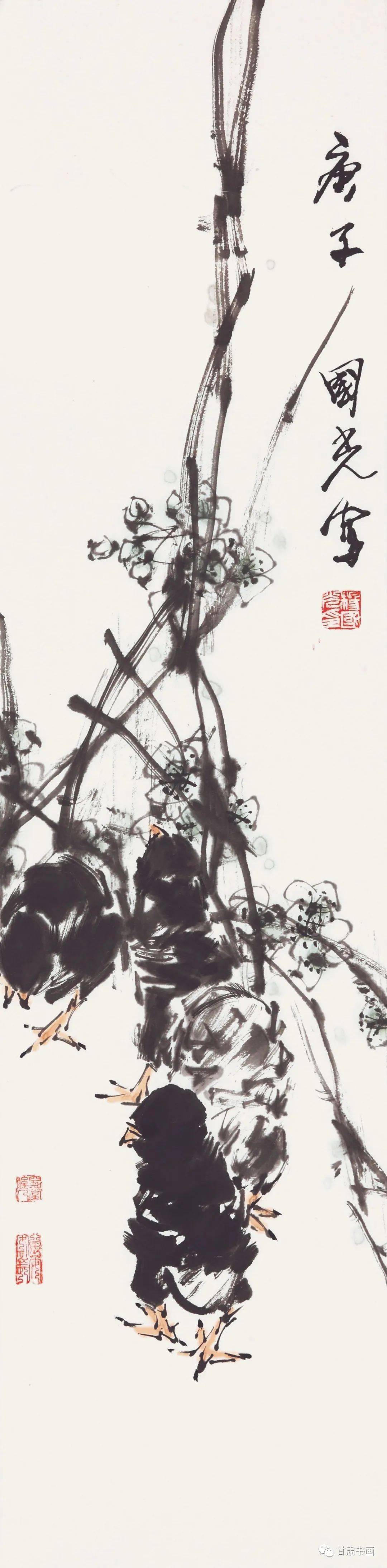 清风雅集杨国光花鸟画小品展播