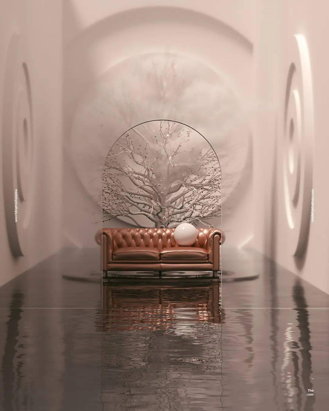 用c4d打造的奇幻房间