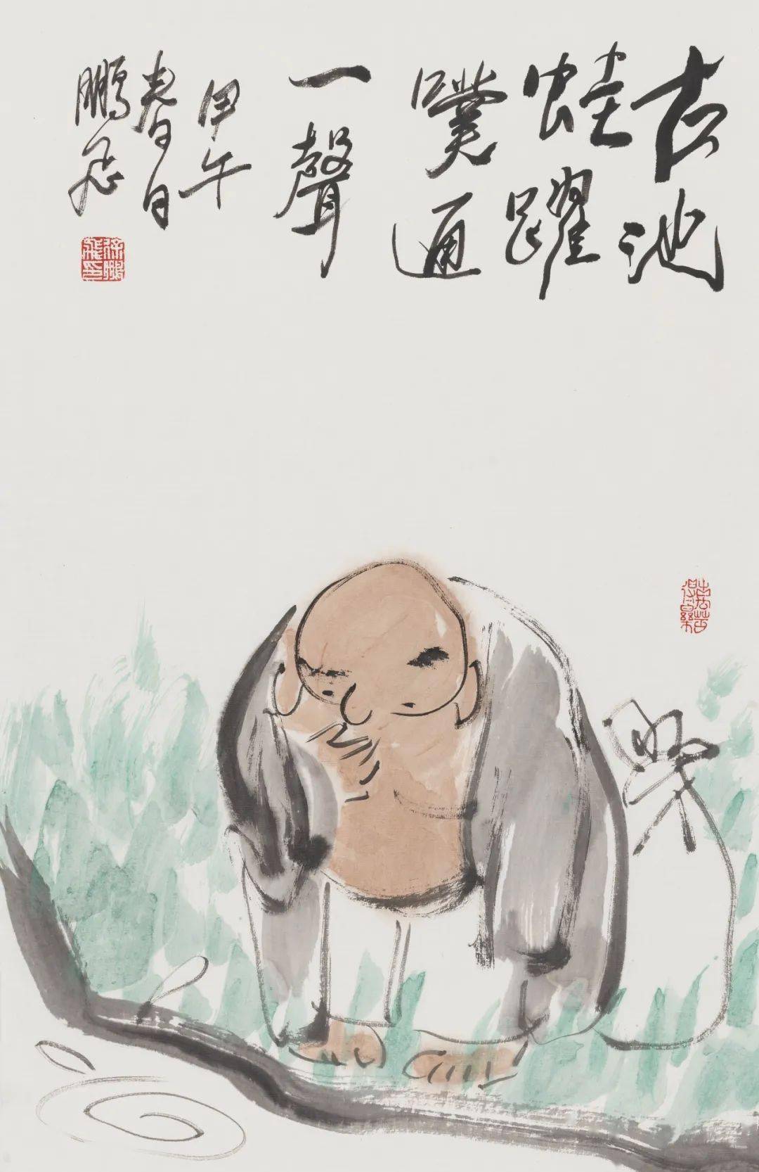 漫笔布袋——徐鹏飞水墨漫画展在浙江桐乡拉开帷幕