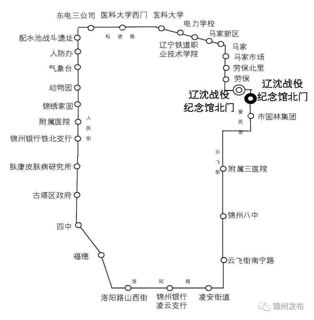 锦州127路公交车路线图图片