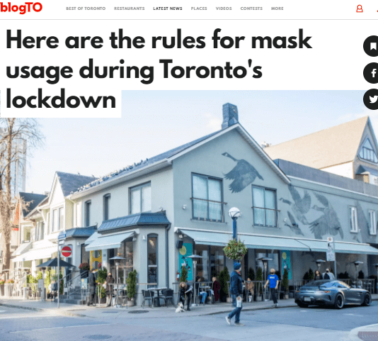 多伦多封城后发布防疫新规!外出时也要做好这件事!