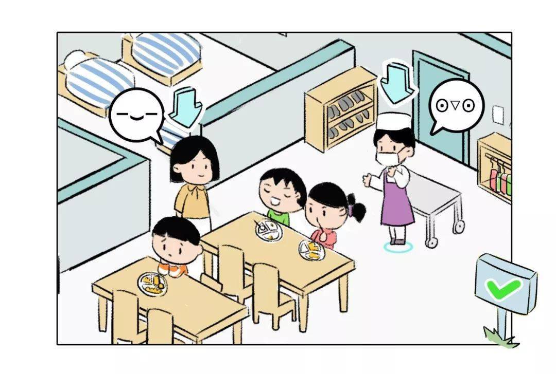 幼儿教师一日活动各环节的站位(漫画版)