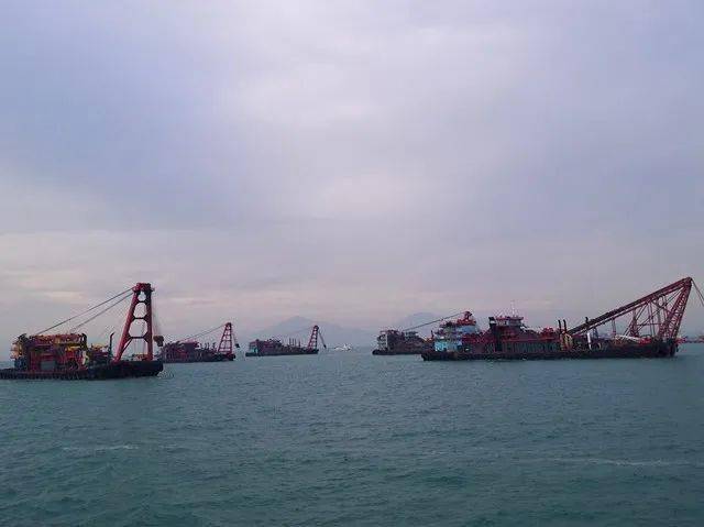 广东海事局和广州海事局局领导带队巡航广州港主航道,锚地,通航密集