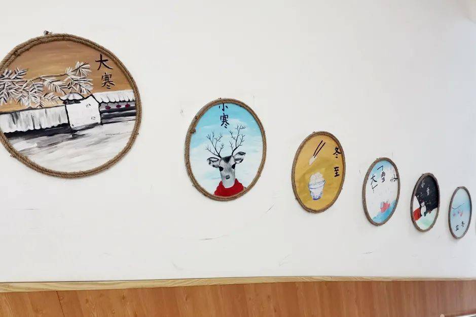 自然与美的结合泌阳县懿丰幼儿园楼道环创