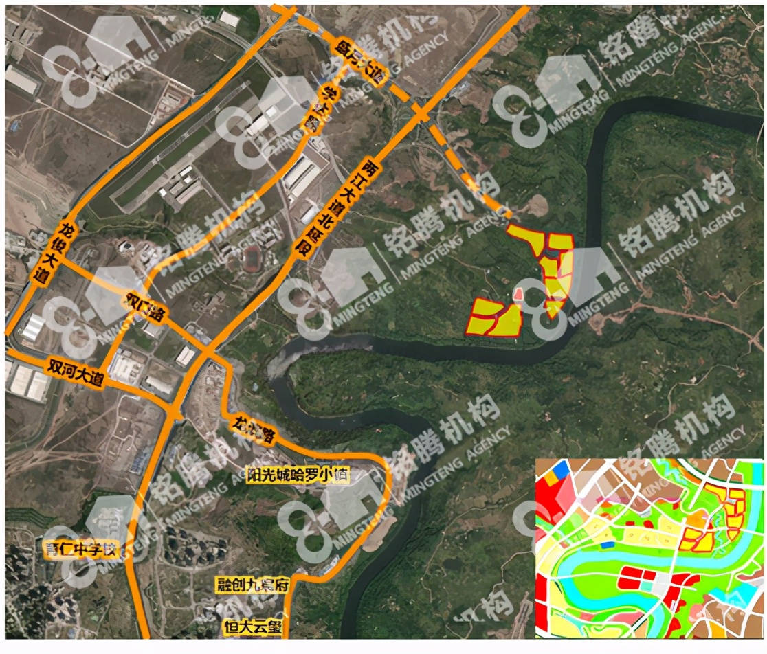 重庆主城再供地2宗 蔡家超400亩商住用地上线_地块