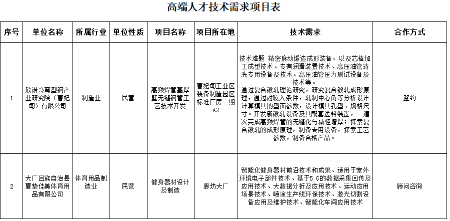 高新技術,信息技術第8類別 綜合新項目附件3河北智慧智庫高端人才項目