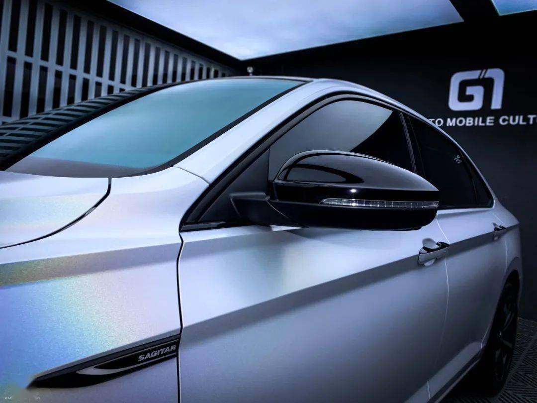 大众速腾#哑面镭射白案例欣赏