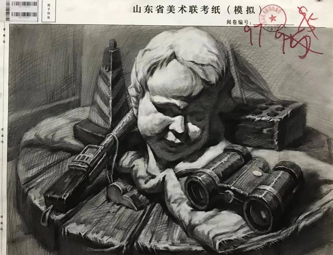 2020年山东美术联考三模优秀试卷