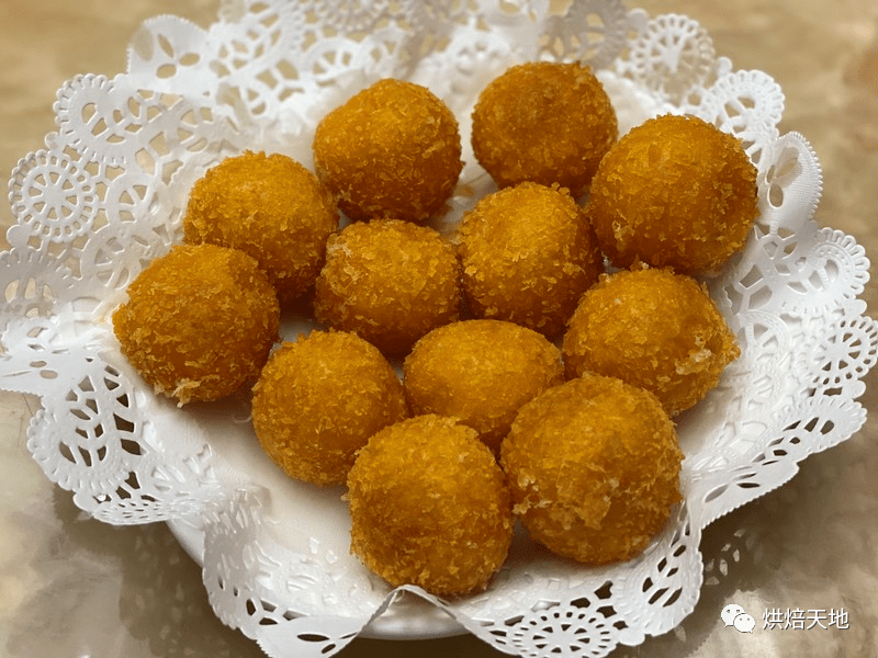 自制台湾夜市小吃炸地瓜球qq地瓜球