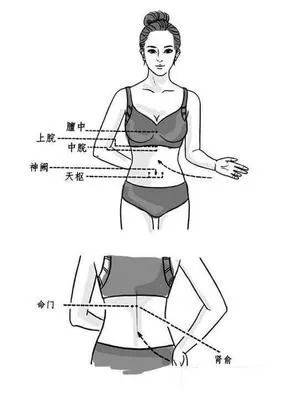 腹部减肥的位置图图片