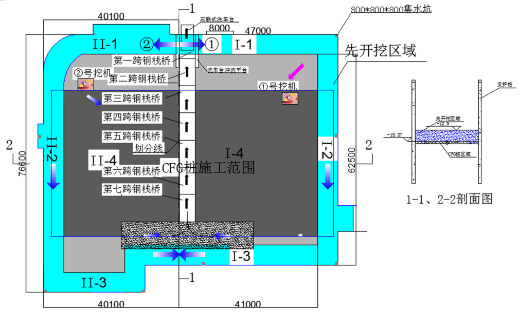 基坑平面控制桩图片