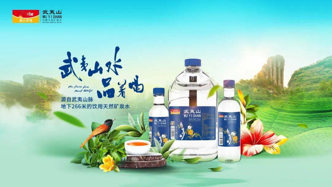 武夷山矿泉水是天然偏硅酸型的优质矿泉水,其水源采自地下266米的