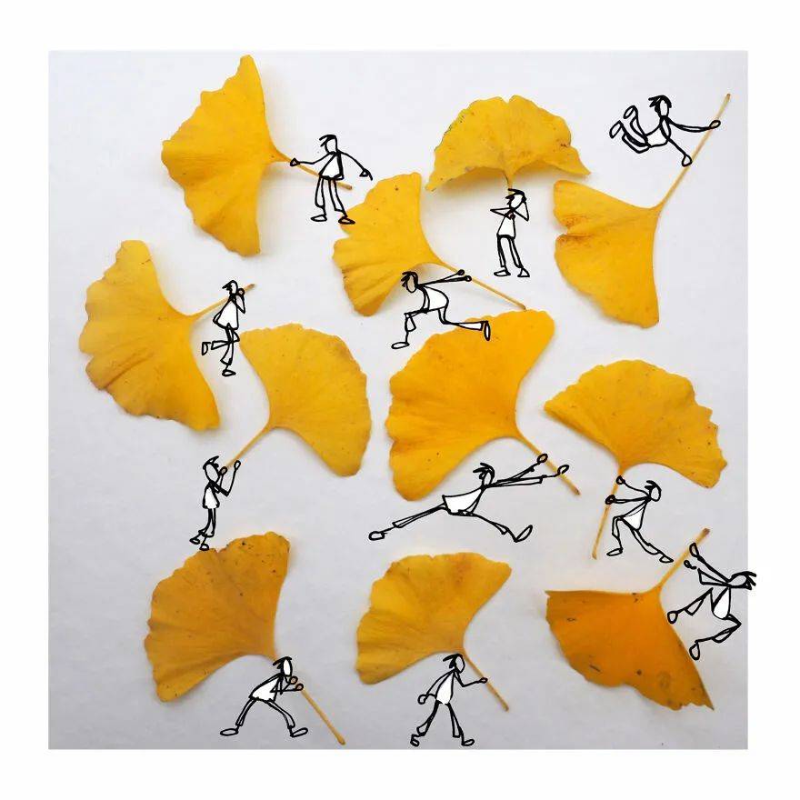 艺术并不需要特别复杂的东西一片简单的树叶,一