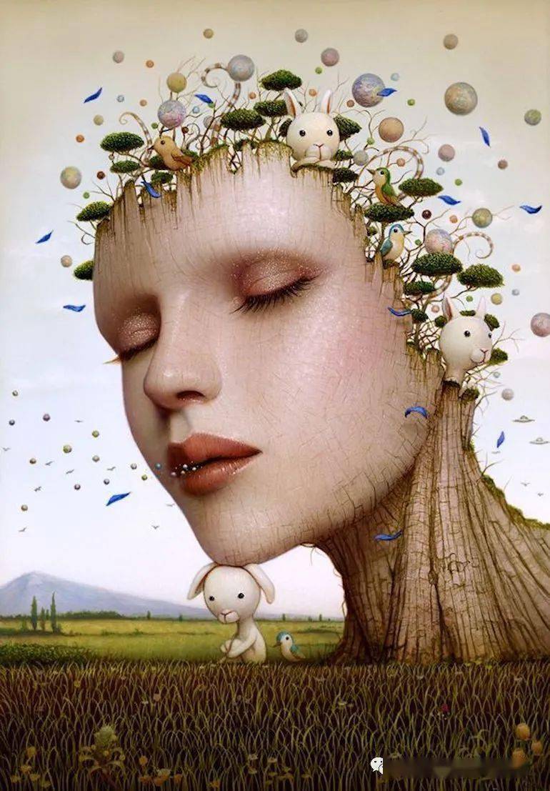 大众艺术网我从我的意识流中创造了一些东西旅美日本现代超现实画家