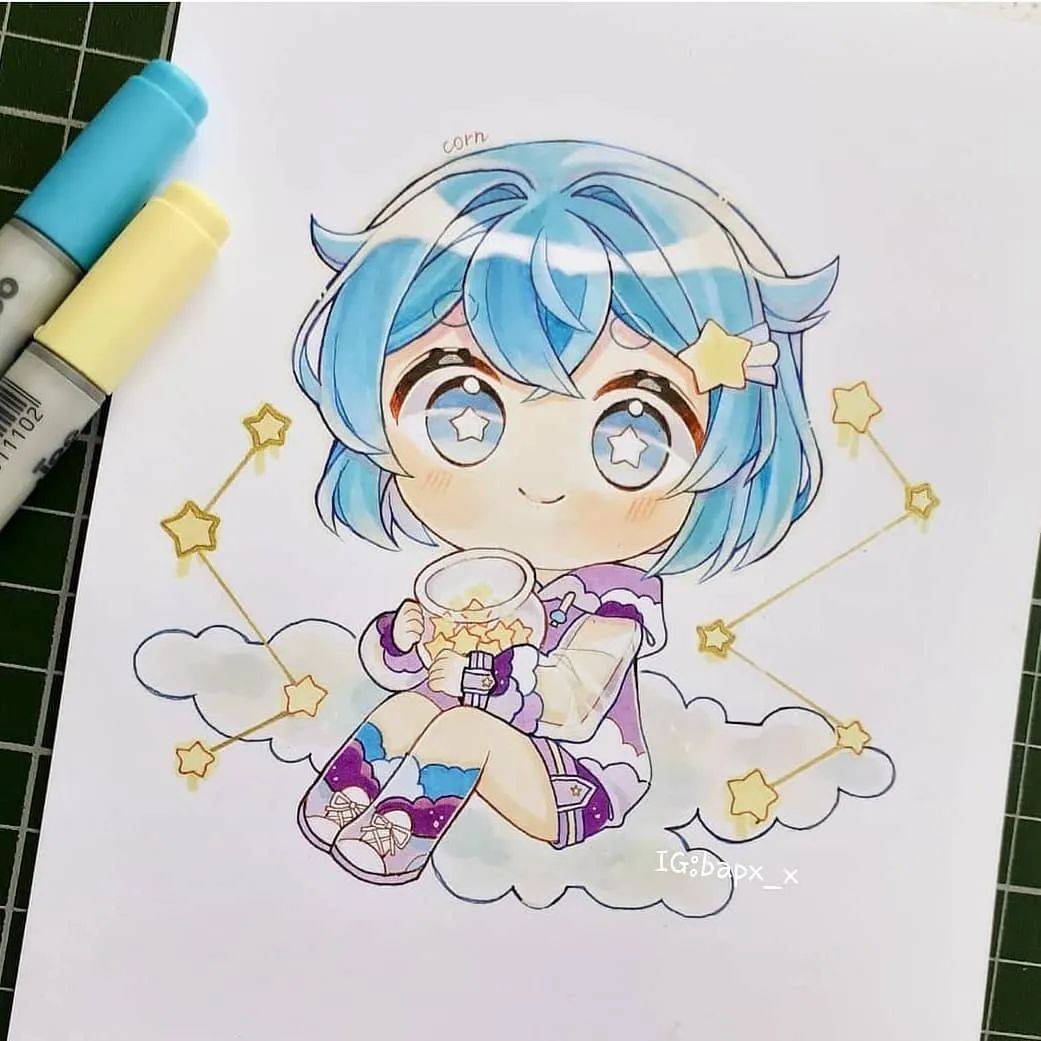 q版女生|萌萌哒q版女生马克笔手绘教程,赶紧画起来