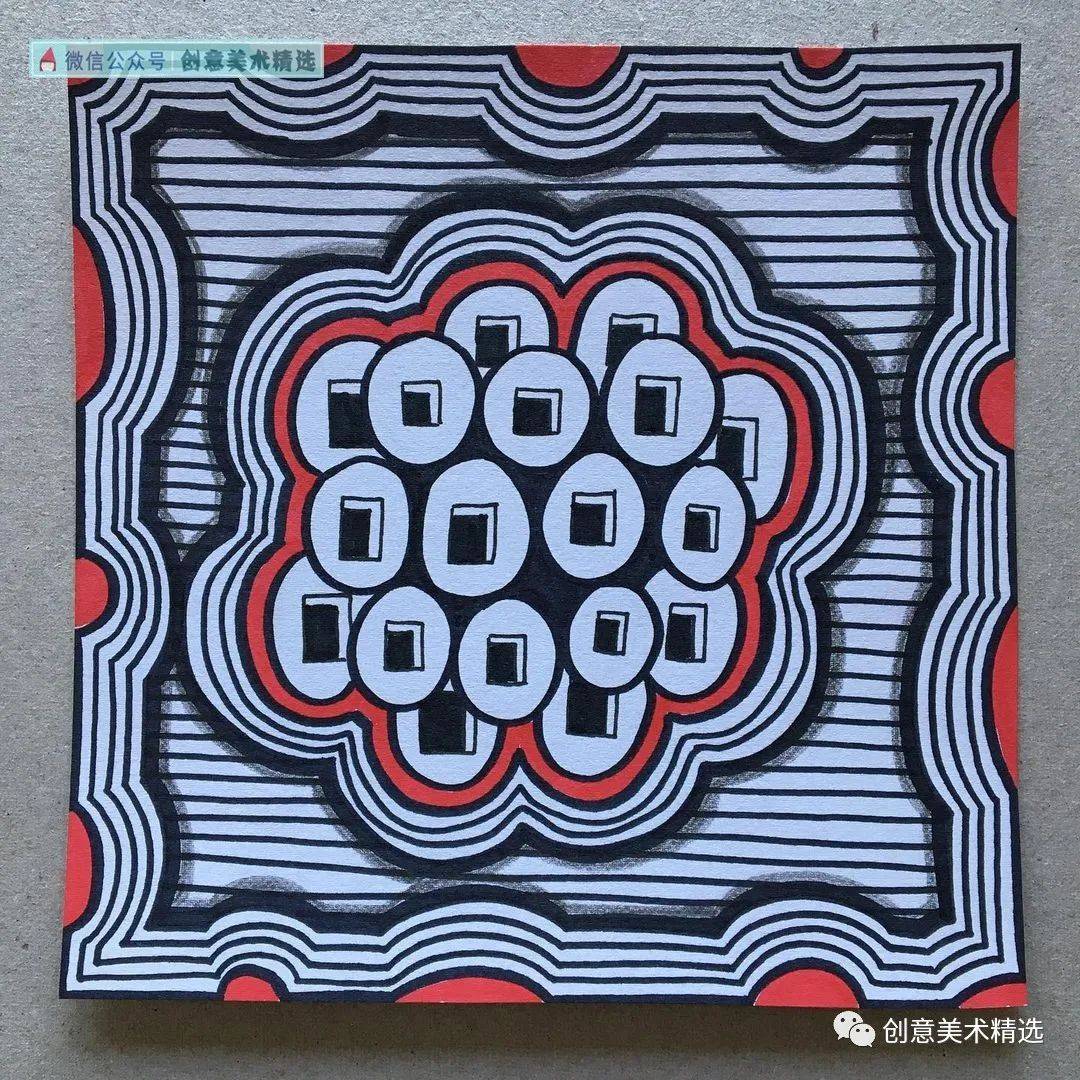 局部上色与黑白对比16张富于设计美的创意纹样作品