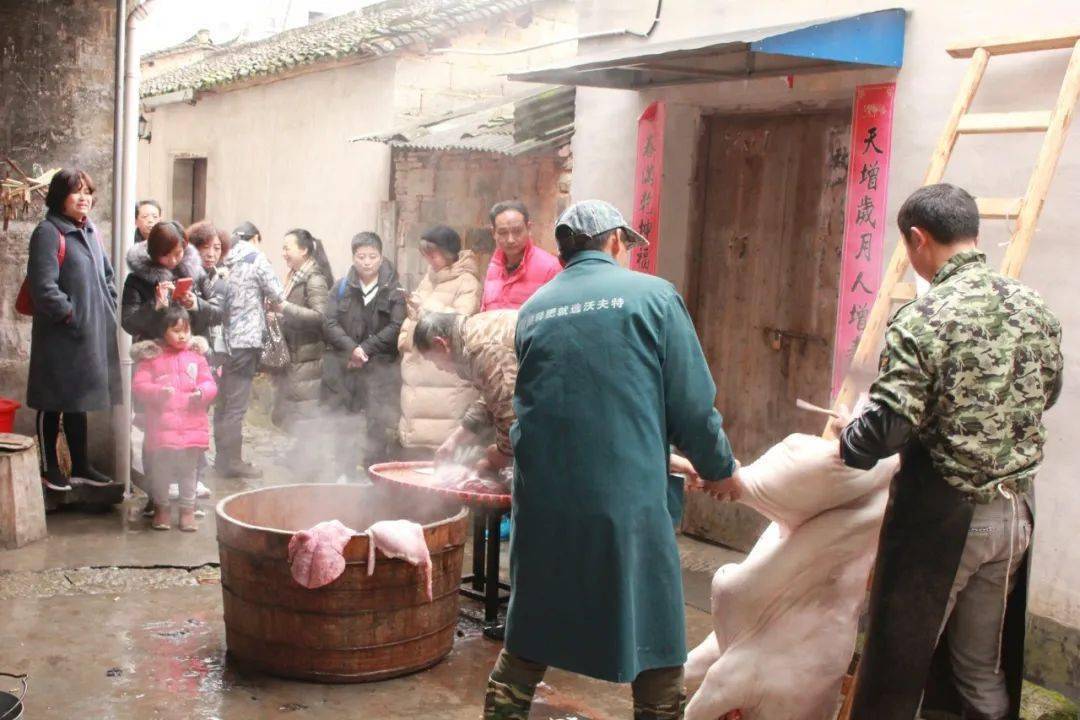 农村吃杀猪饭图片图片