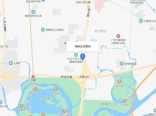 广州海珠区龙潭村地图图片