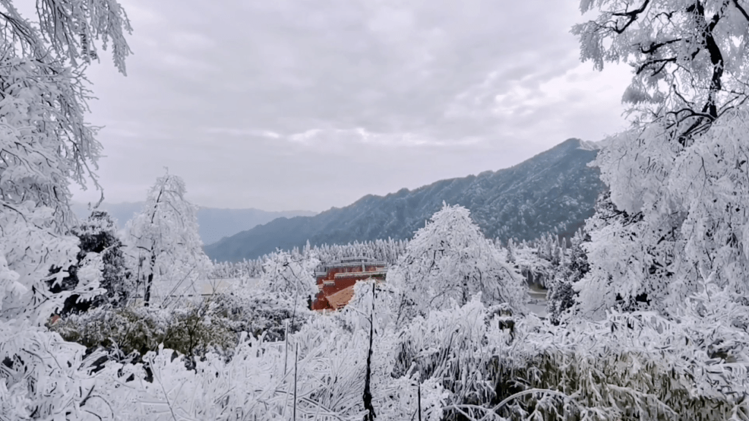 永州阳明山雪景图片图片