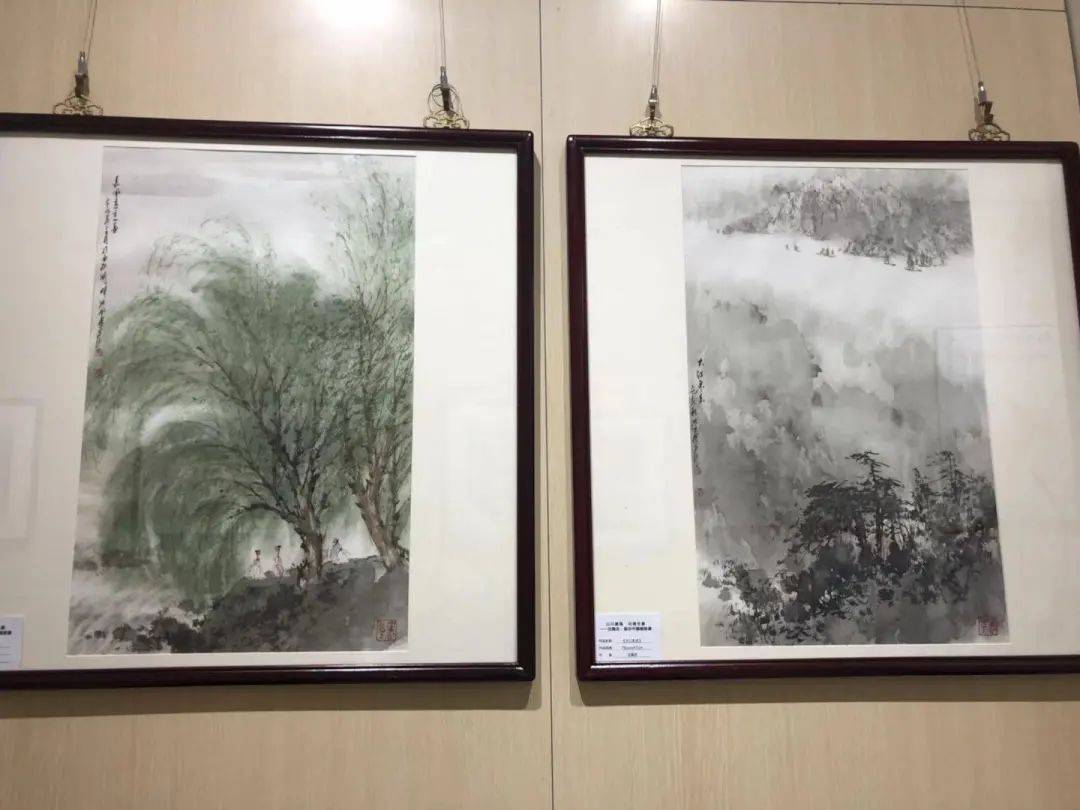 山川激荡化境生象沈国庆梁非中国画联展亮相梅文馆