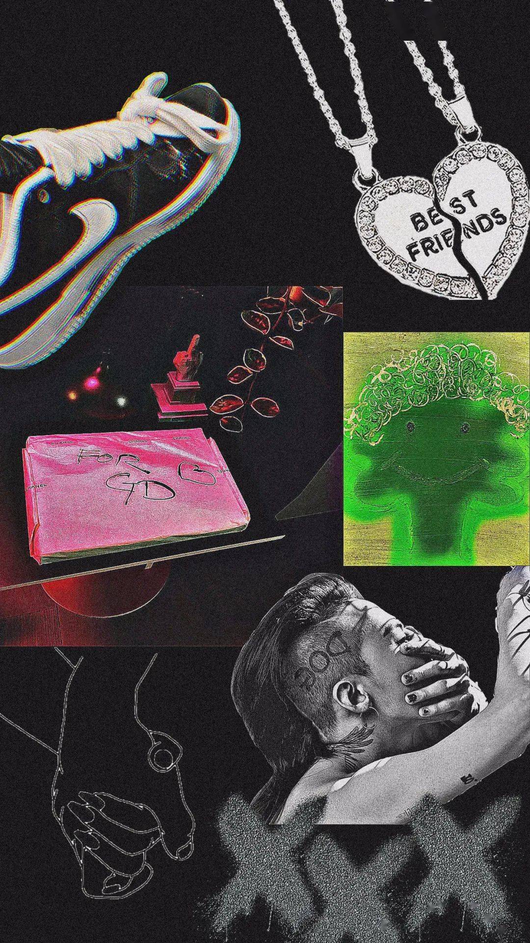 gd女朋友在哪里 ?权志龙最新拼接画壁纸