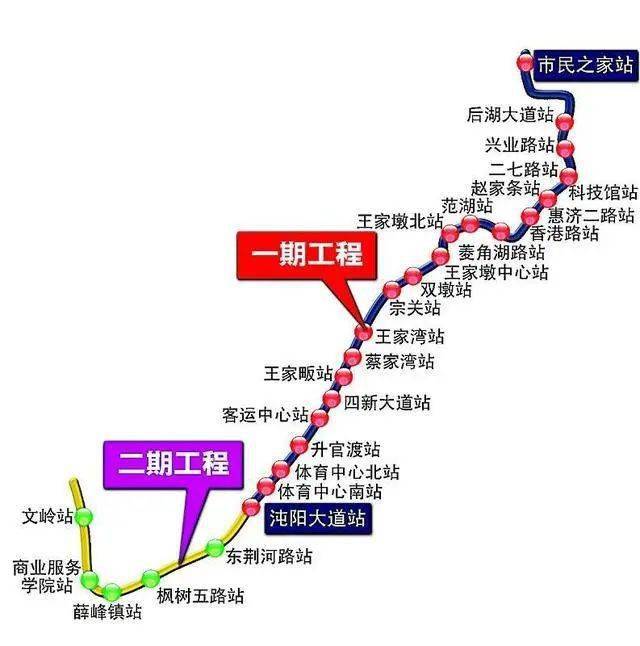 蔡甸地铁线路图图片