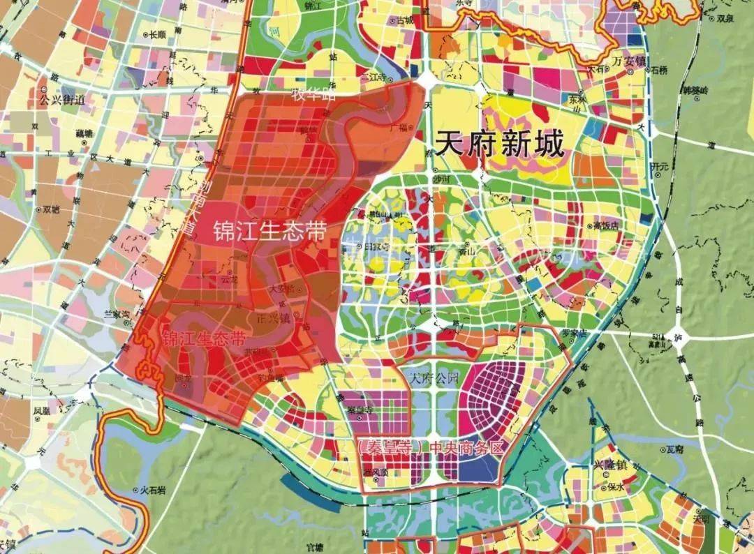天府新区土地规划图图片