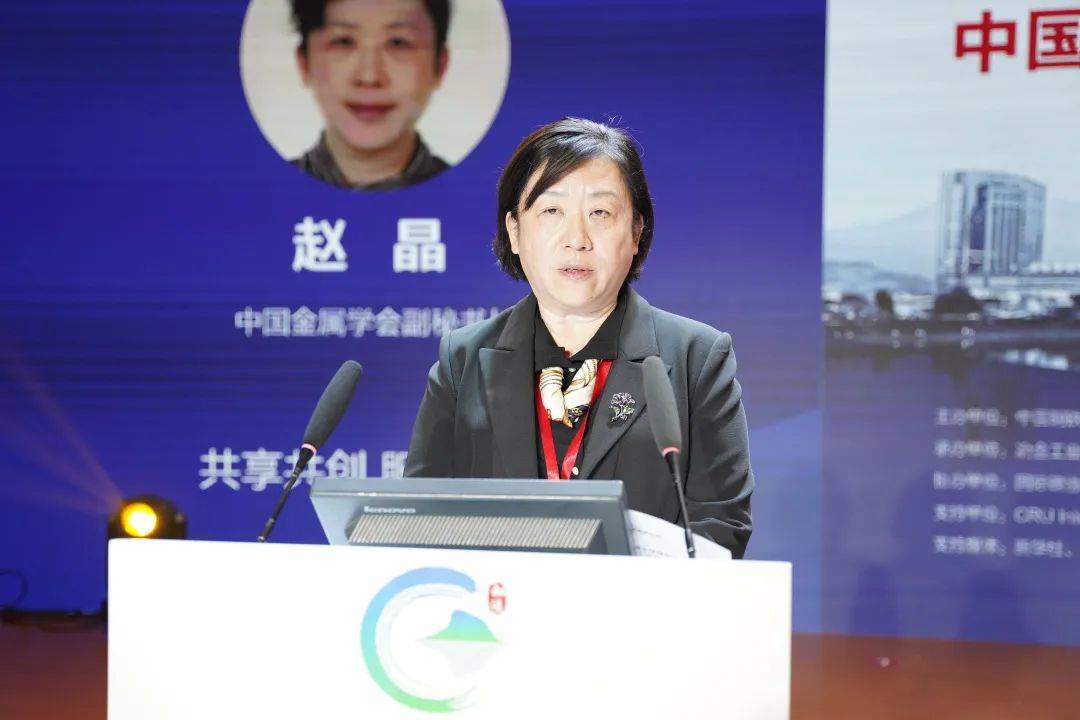 中国金属学会副秘书长赵晶致辞