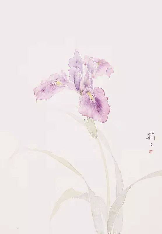 张莉莉没骨花鸟画作品欣赏