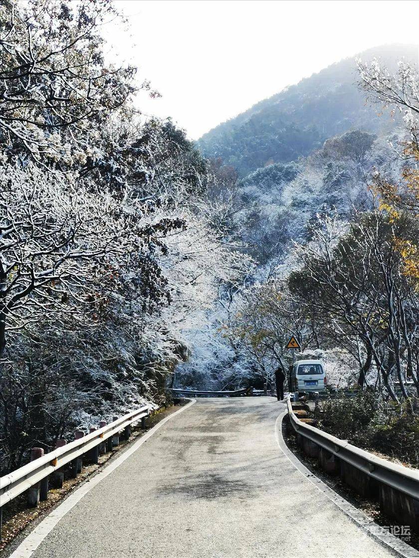 余姚四明山看雪图片