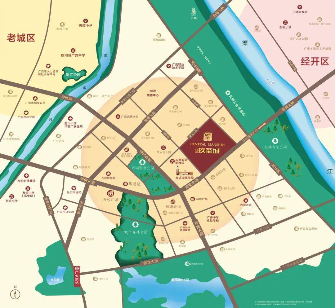 广安河西广场规划图图片