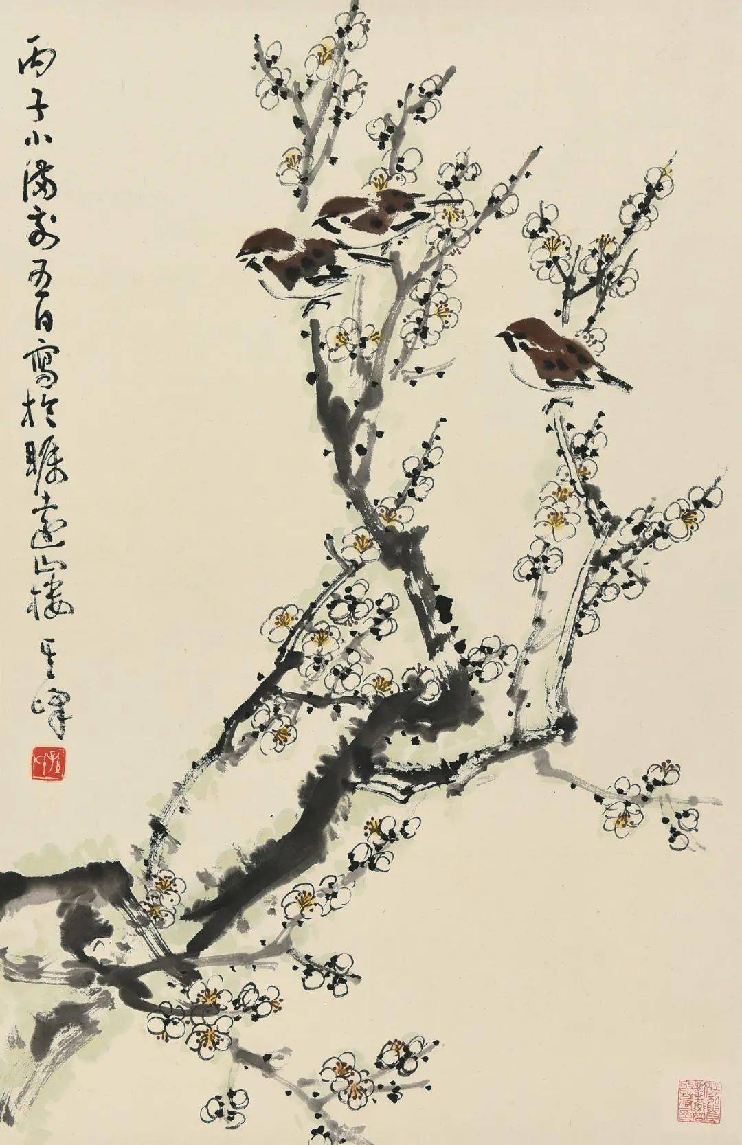 一组梅雀图养眼