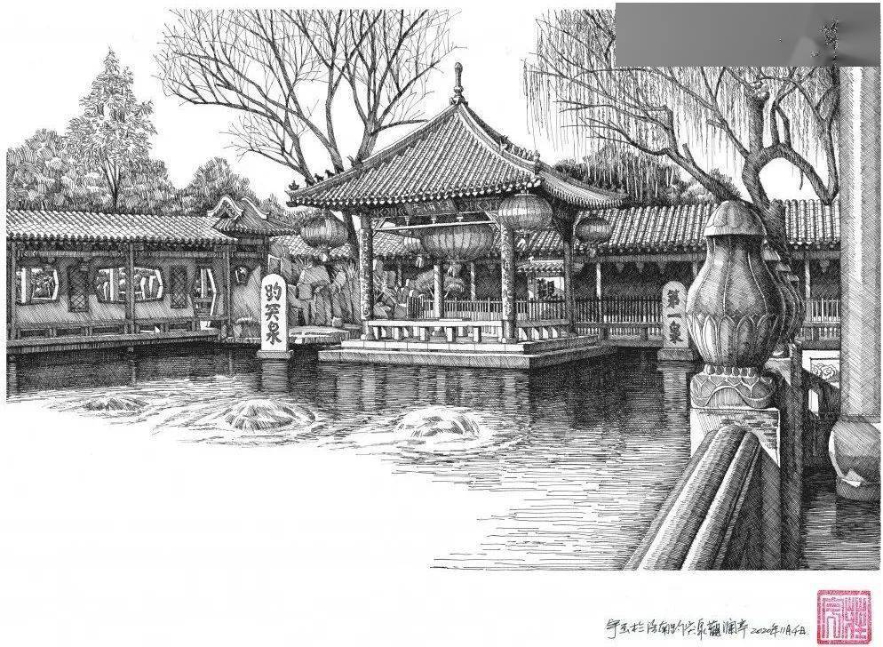 济南老师儿画笔下的泉城!美图刷爆朋友圈!