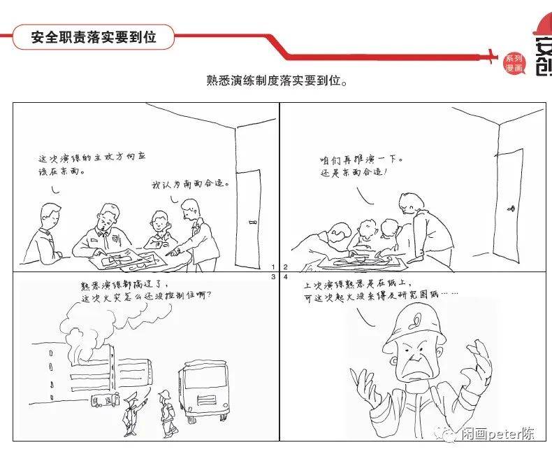 消防救援队伍安全创建系列漫画