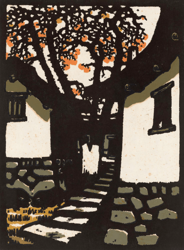 【中华艺术宫 | 轻悦读】杨可扬《红柿》:充满生命力_版画