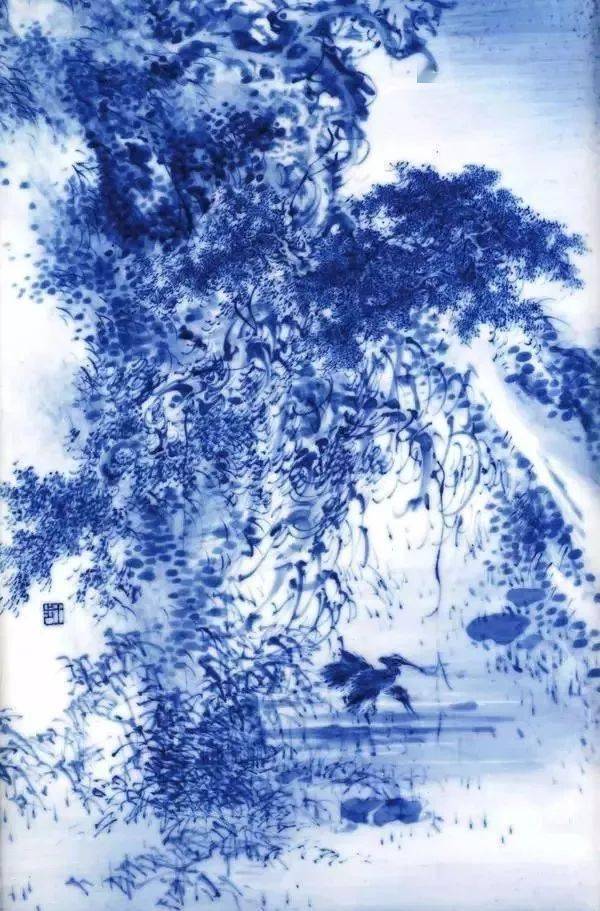 王步青花花鸟笔筒惊现元素微拍速来捡漏