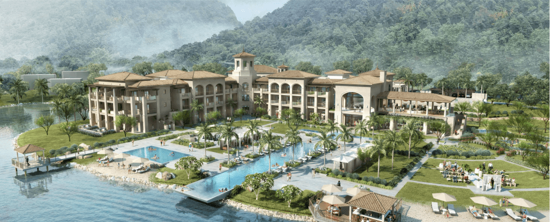 打卡全新高逼格度假酒店06699元套抢河源春沐源小镇棕榈树轻奢酒店