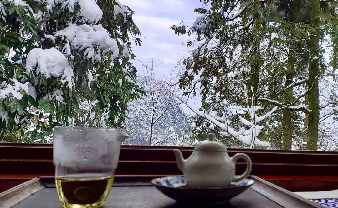 都是应景这场风雪的浪漫雅事收集新雪,作为煮茶水这