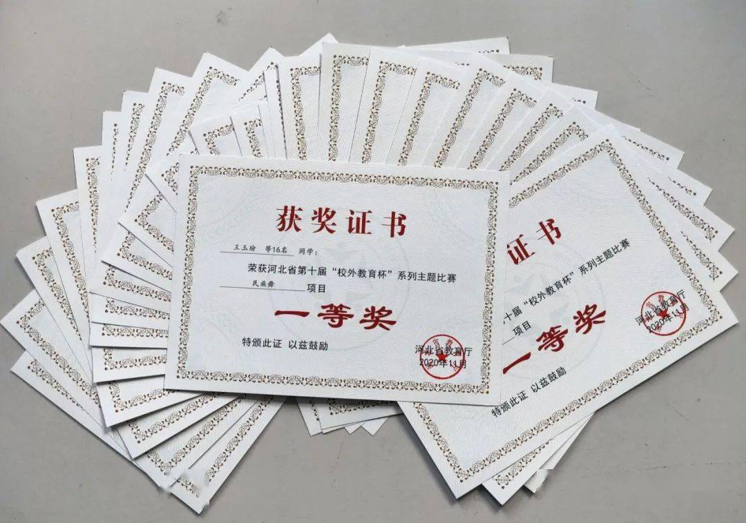 我县在河北省校外教育杯系列主题比赛中再获佳绩