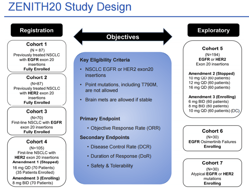 波齐替尼poziotinib谋求上市和新给药剂量方案