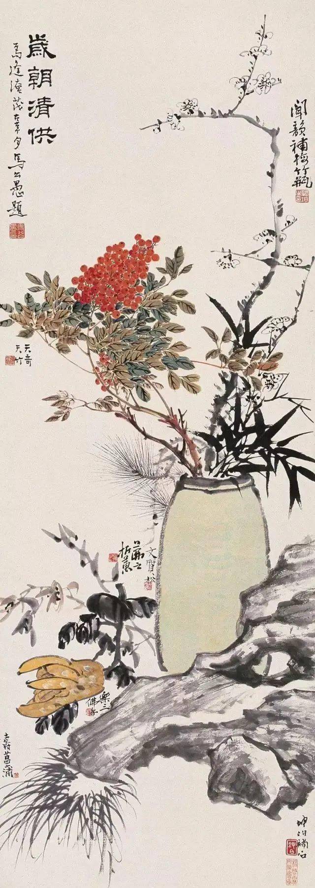 潘天寿花鸟画气要盛势要旺