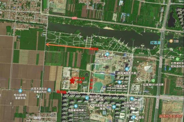 二,红莲湖旁地块详情在12月14日,旭辉刚刚摘得桓台红莲湖旁029号近73