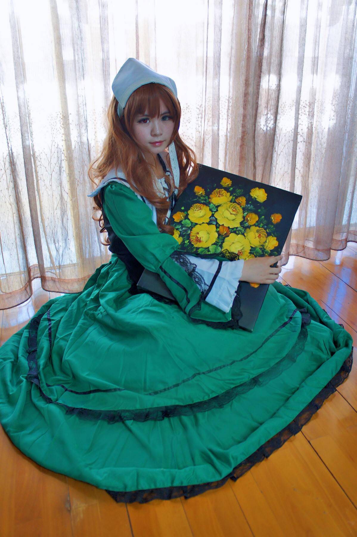 蔷薇少女翠星石cosplay