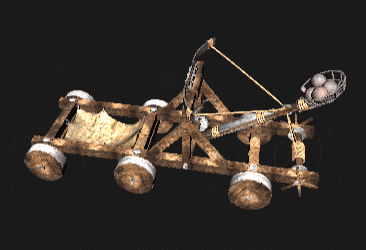 有人认为投石机是一种中世纪形式的onager(罗马时期的弩炮),但这种