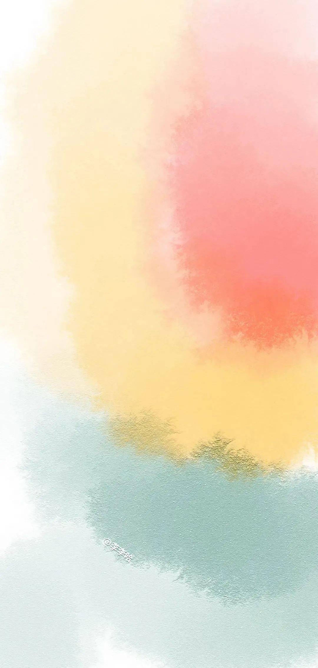 渐变色系壁纸有点扎染的样子哦