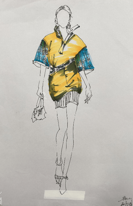 初三年级服装设计作业展霓裳之舞青春之梦